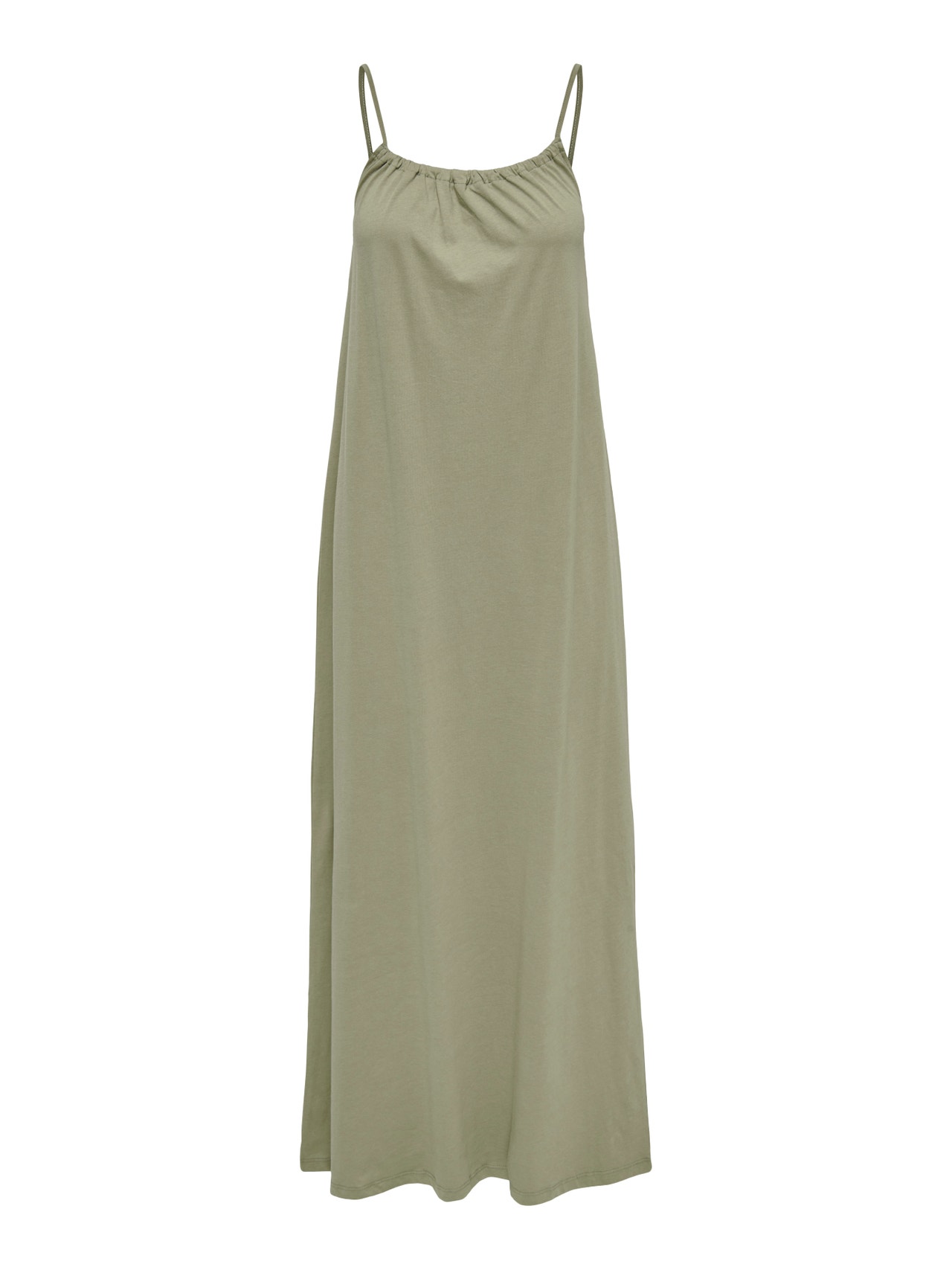 ONLY Solid colored strap Maxi dress -Mermaid - 15257482