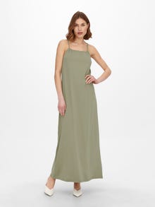 ONLY Regular Fit Round Neck Thin straps Long dress -Mermaid - 15257482