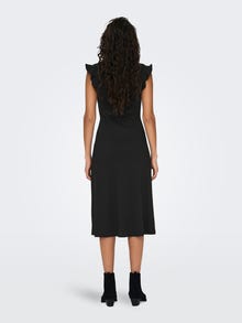 ONLY Midi Frill Dress -Black - 15257520