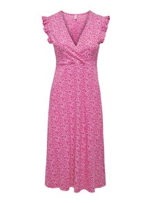 ONLY Robe longue Regular Fit Col rond -Raspberry Rose - 15257520