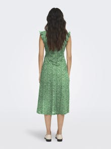 ONLY Regular fit O-hals Lange jurk -Green Bee - 15257520
