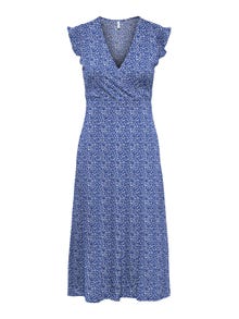 ONLY Midi Frill Dress -Dazzling Blue - 15257520