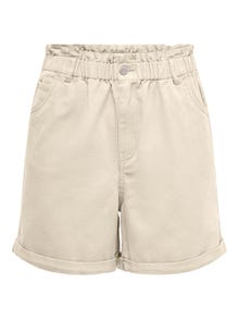 ONLY De cintura alta Shorts -Sandshell - 15257540