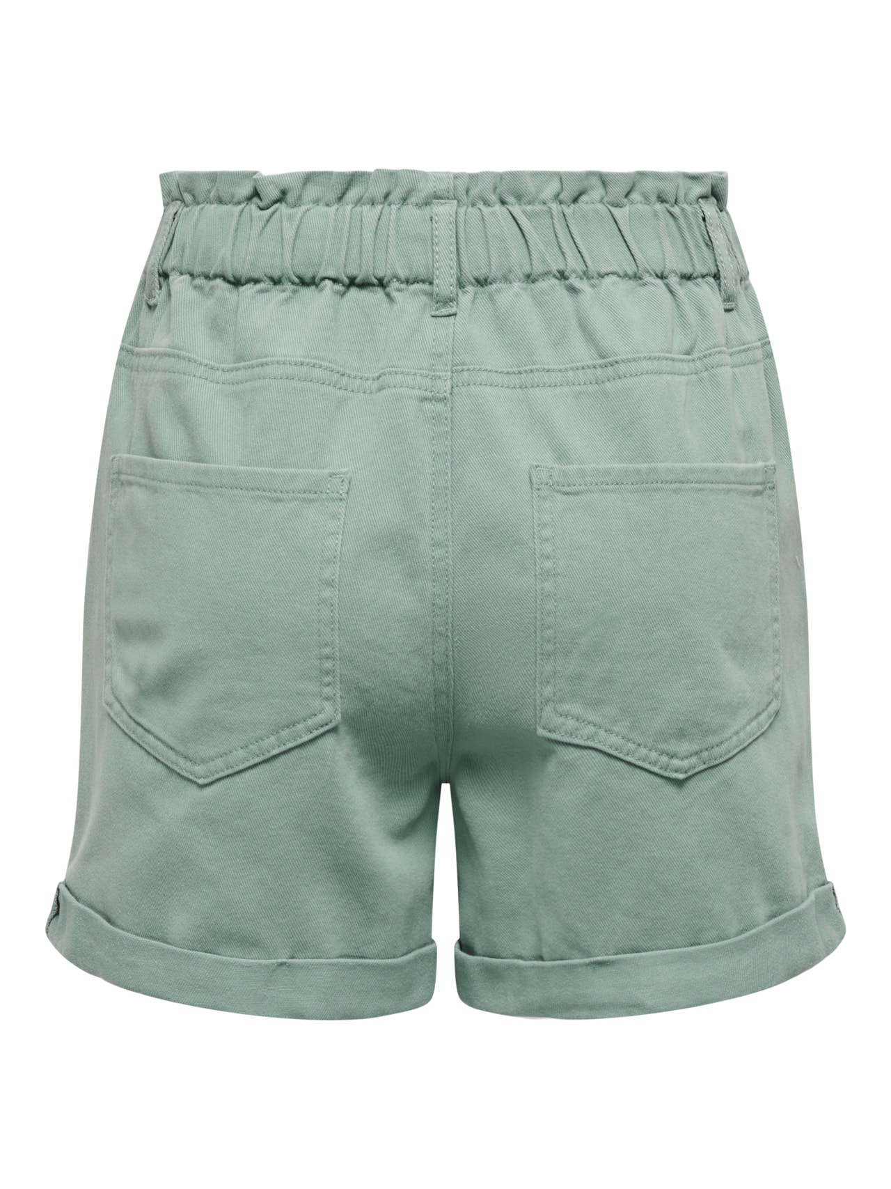 ONLY De cintura alta Shorts -Chinois Green - 15257540