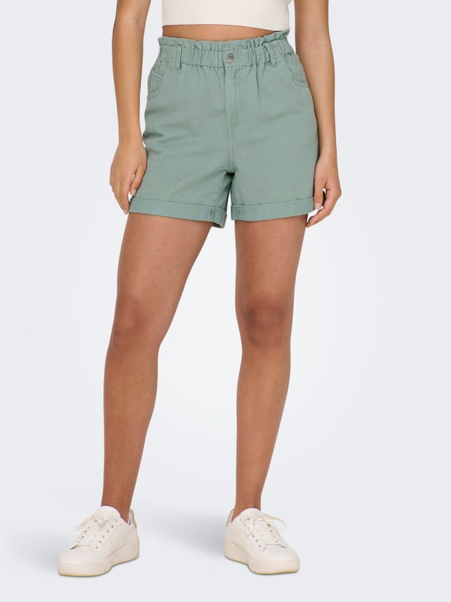 ONLY Loose fit High waist Omvouwbare zomen Shorts - 15257540