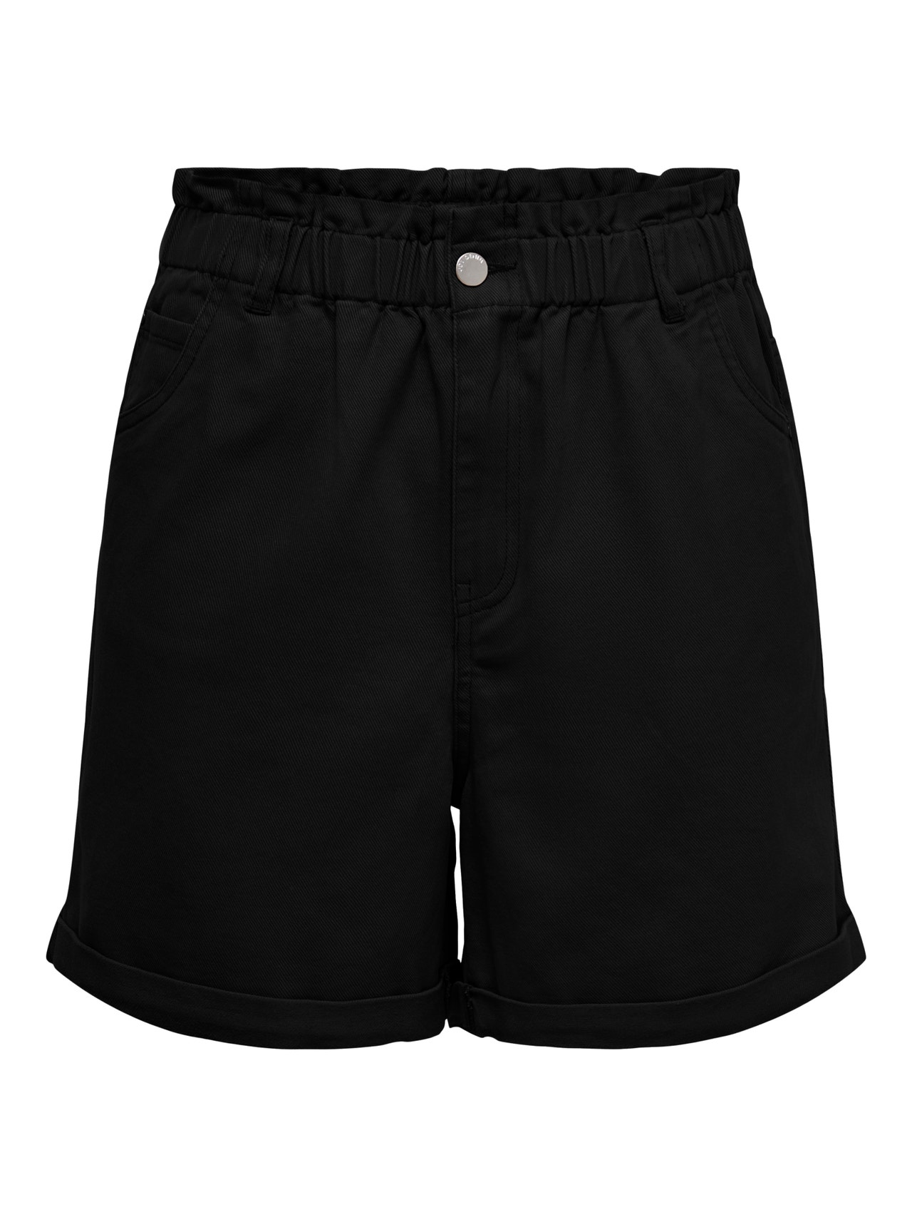 ONLY De cintura alta Shorts -Black - 15257540