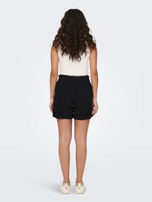 ONLY High-waist Shorts -Black - 15257540