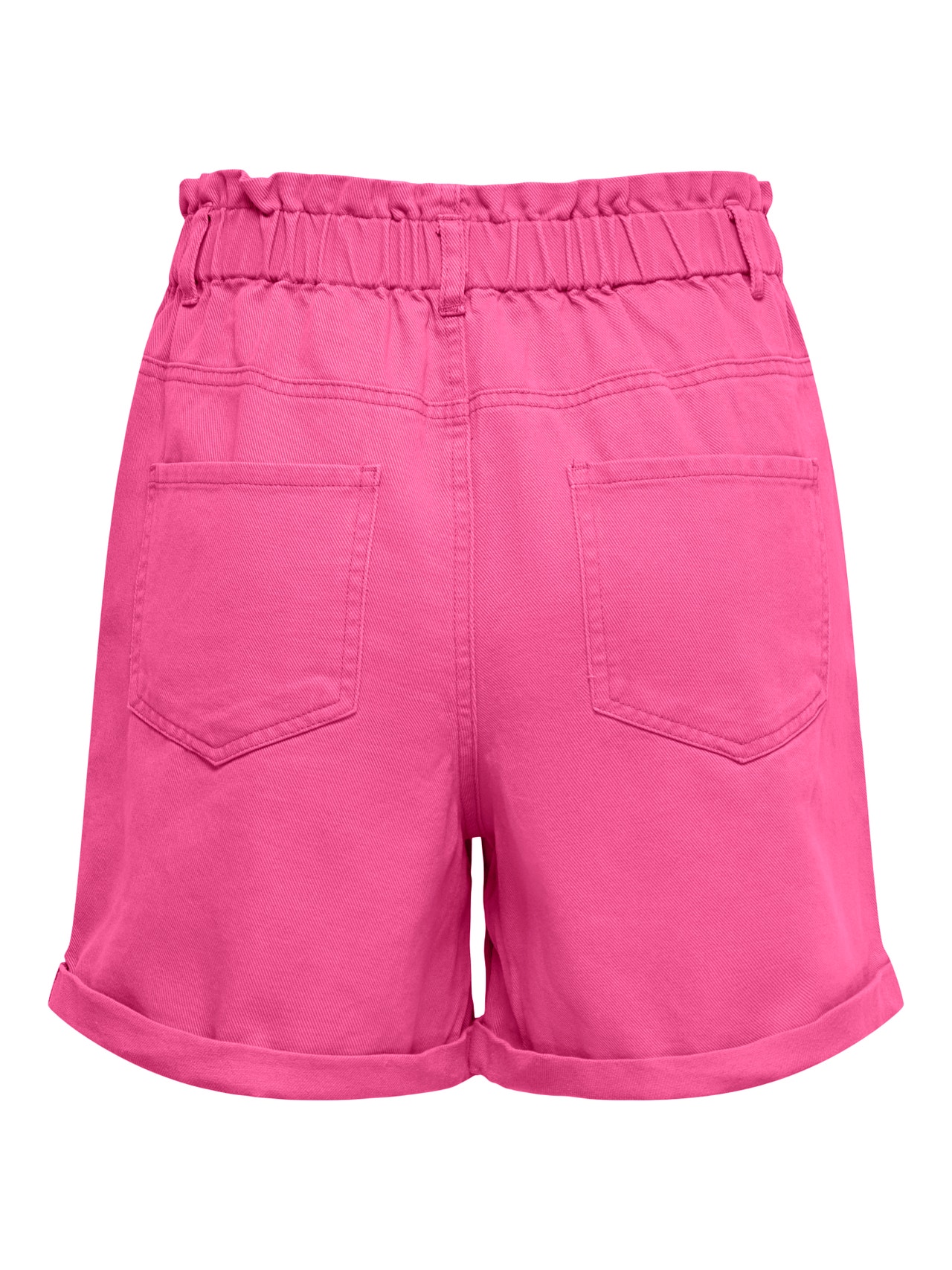 ONLY Loose Fit High waist Fold-up hems Shorts -Carmine Rose - 15257540