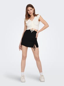 ONLY Ruching Top -Cloud Dancer - 15257542