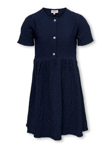 ONLY Normal geschnitten V-Ausschnitt Kurzes Kleid -Navy Blazer - 15257592
