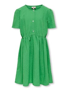 ONLY Regular Fit V-Neck Short dress -Kelly Green - 15257592