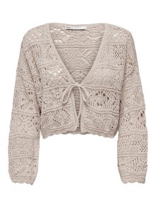 ONLY ONLBEACH Strickjacke -Pumice Stone - 15257604