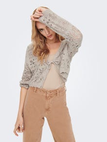 ONLY ONLBEACH Strickjacke -Pumice Stone - 15257604