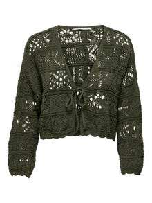 ONLY Cardigans en maille Regular Fit Col rond -Forest Night - 15257604