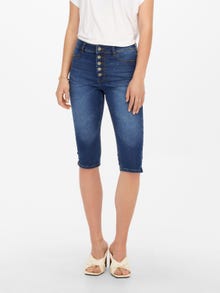 ONLY JDYNikki - À taille haute Shorts en jean -Medium Blue Denim - 15257663