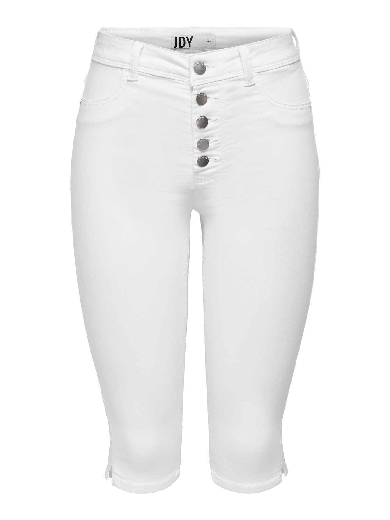 ONLY JDYNikki long highwaisted Denim shorts -White - 15257663