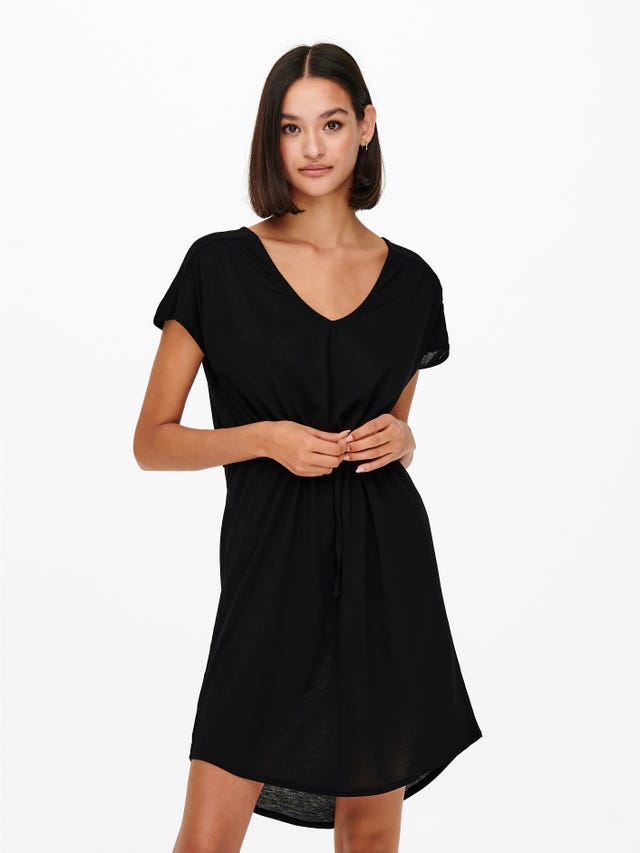 ONLY Regular Fit V-Neck Short dress - 15257679