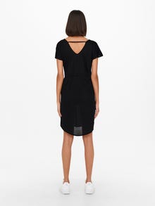 ONLY Regular fit V-Hals Korte jurk -Black - 15257679