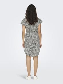 ONLY Regular fit V-Hals Korte jurk -Whitecap Gray - 15257679