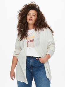 ONLY O-Neck Curve Knit Cardigan -Moonbeam - 15257701