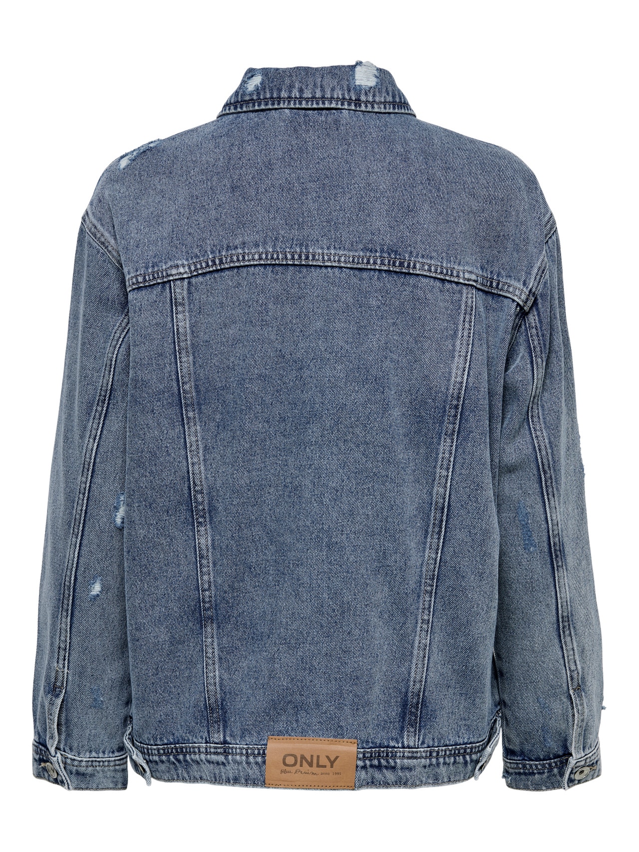 ONLY Oversized Denim jacket -Medium Blue Denim - 15257710
