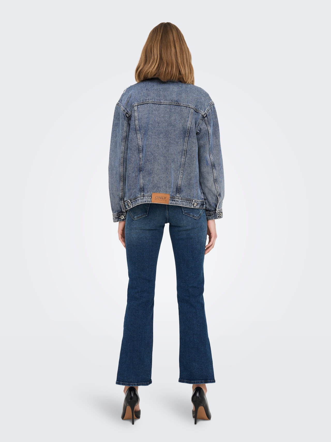 ONLY Oversize Veste en jean -Medium Blue Denim - 15257710