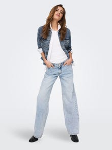ONLY Oversize Veste en jean -Medium Blue Denim - 15257710