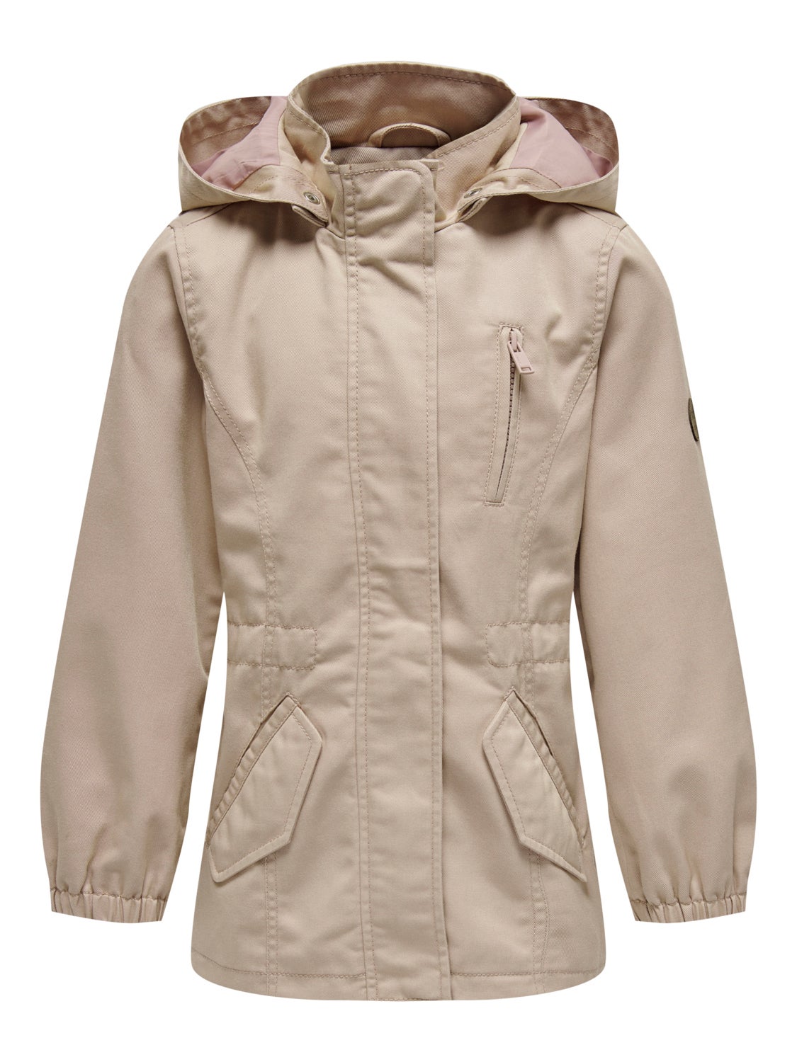 calvin klein faux fur coat tobacco