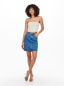 ONLY Slim Fit Strapless Top -Cloud Dancer - 15257744