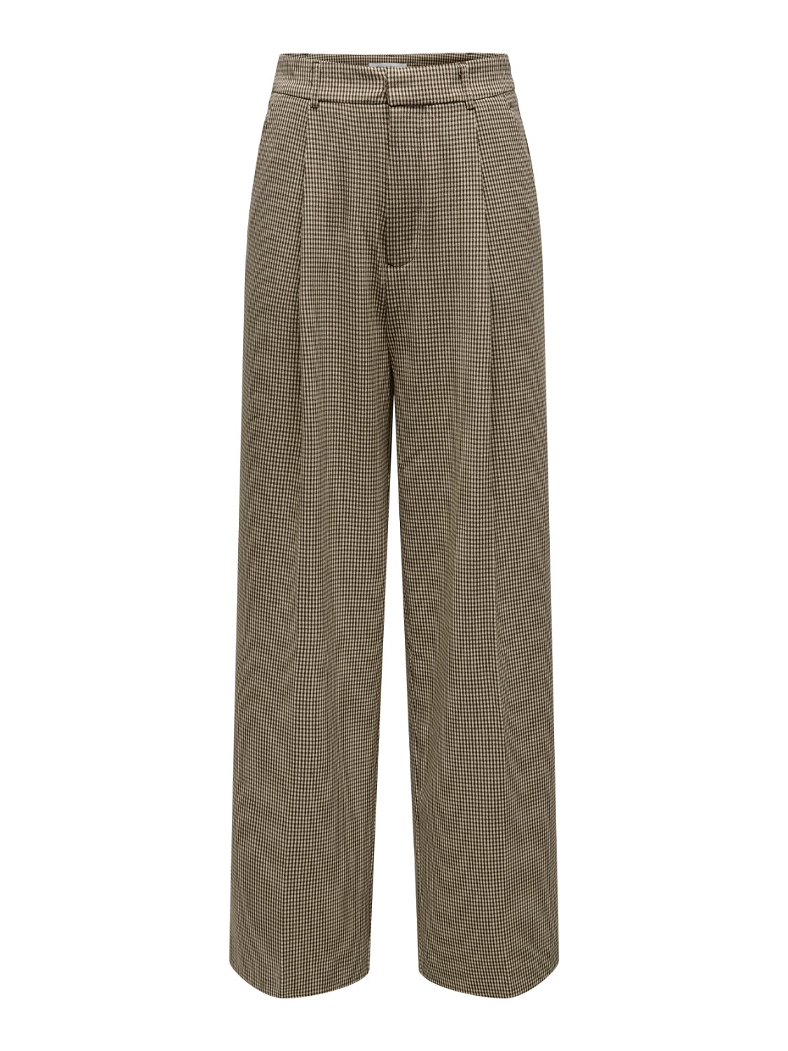 ONLY Classique à carreaux Pantalon -Straw - 15257754