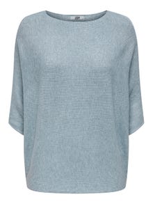 ONLY Pull-overs Col bateau Épaules tombantes -Blue Fog - 15257847