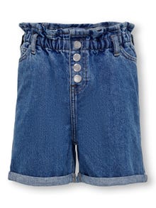 ONLY KOGCuba - Paperbag Shorts en jean -Medium Blue Denim - 15257878