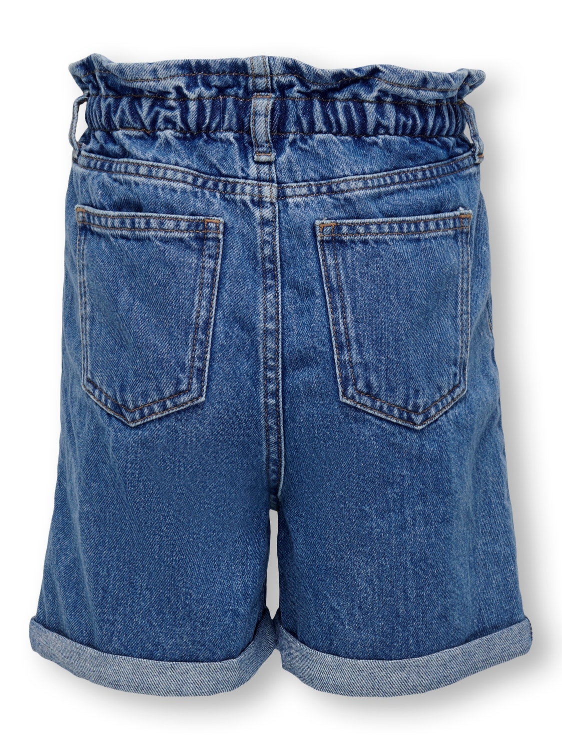 ONLY KOGCuba paperbag Denim shorts -Medium Blue Denim - 15257878