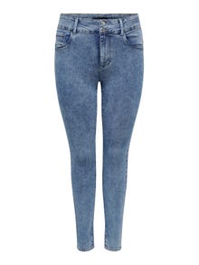 ONLY Curvy CARStorm highwaisted Skinny fit jeans -Medium Blue Denim - 15257882