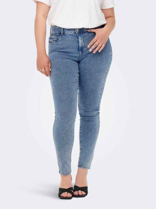 ONLY Curvy CARStorm mit hohem Bund Skinny Fit Jeans - 15257882