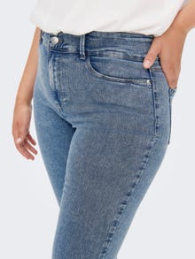 ONLY Curvy CARStorm highwaisted Skinny fit-jeans -Medium Blue Denim - 15257882
