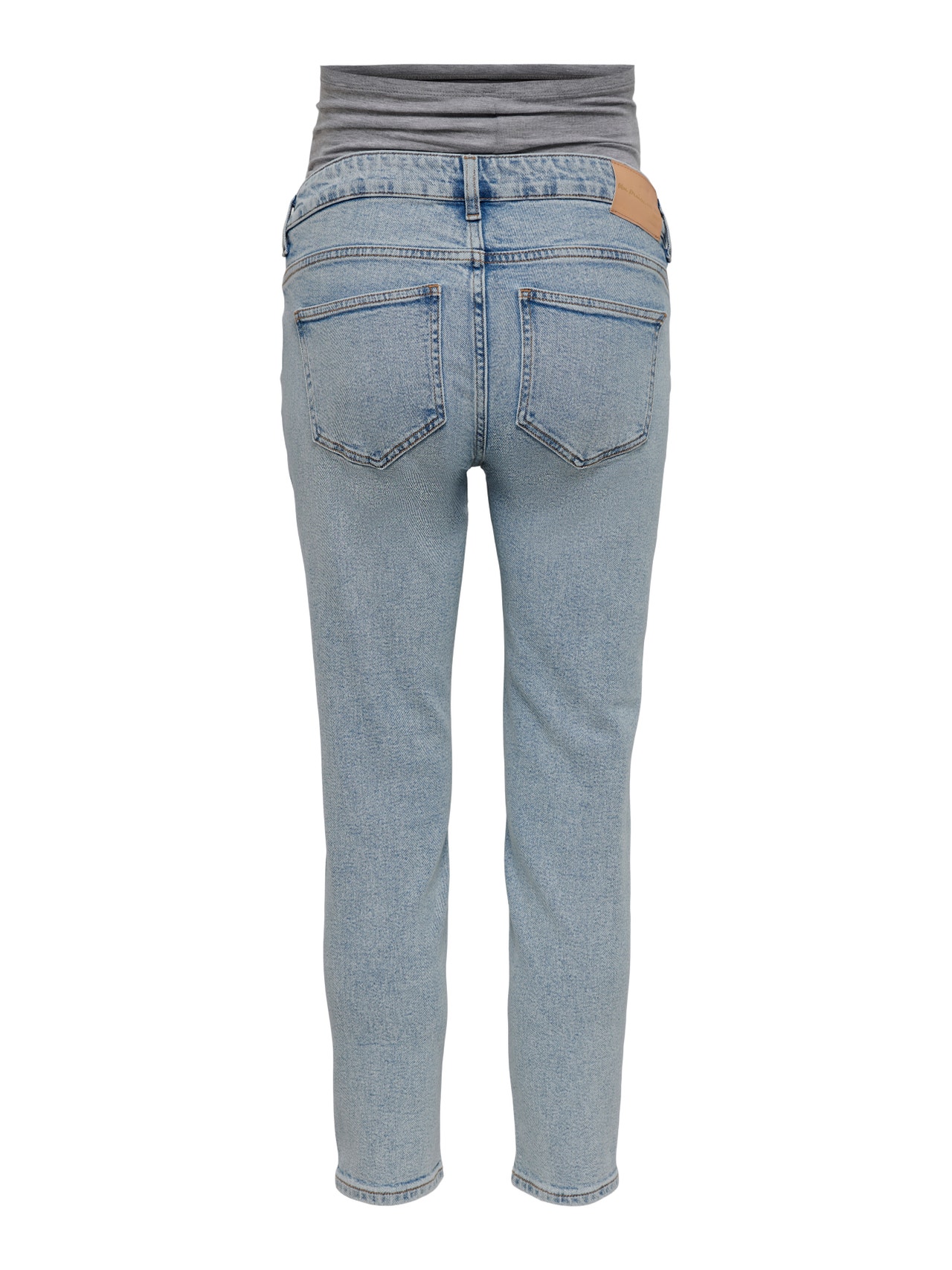 ONLY Al tobillo elástico OLMEmily Jeans straight fit -Light Blue Denim - 15257989