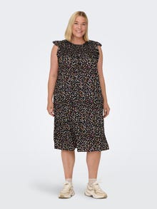 ONLY Regular fit O-hals Lange jurk -Black - 15258002