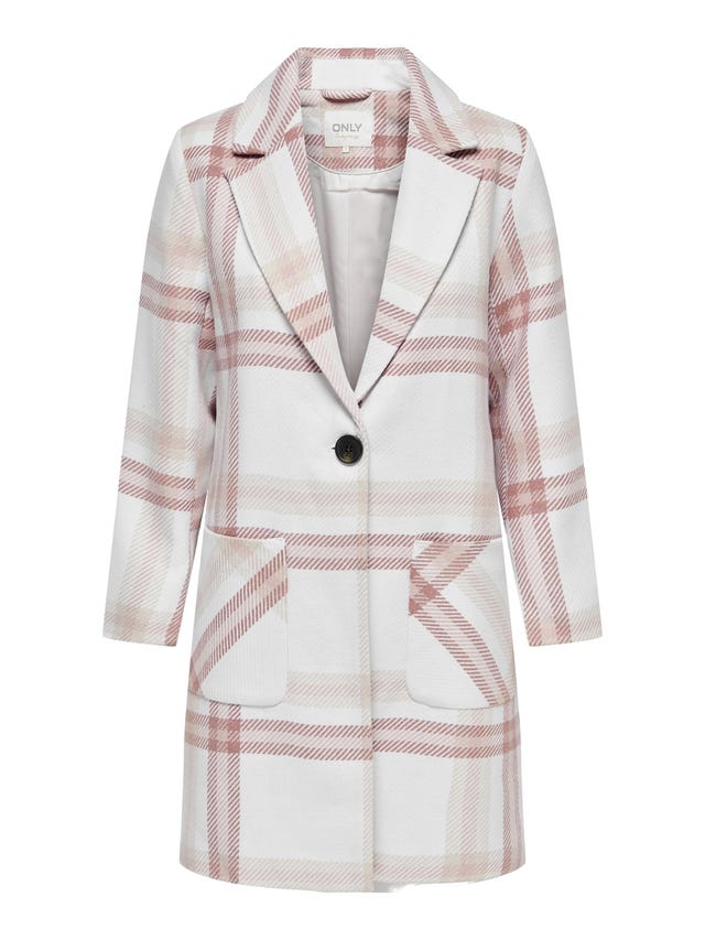ONLY Petite checked wool coat - 15258053