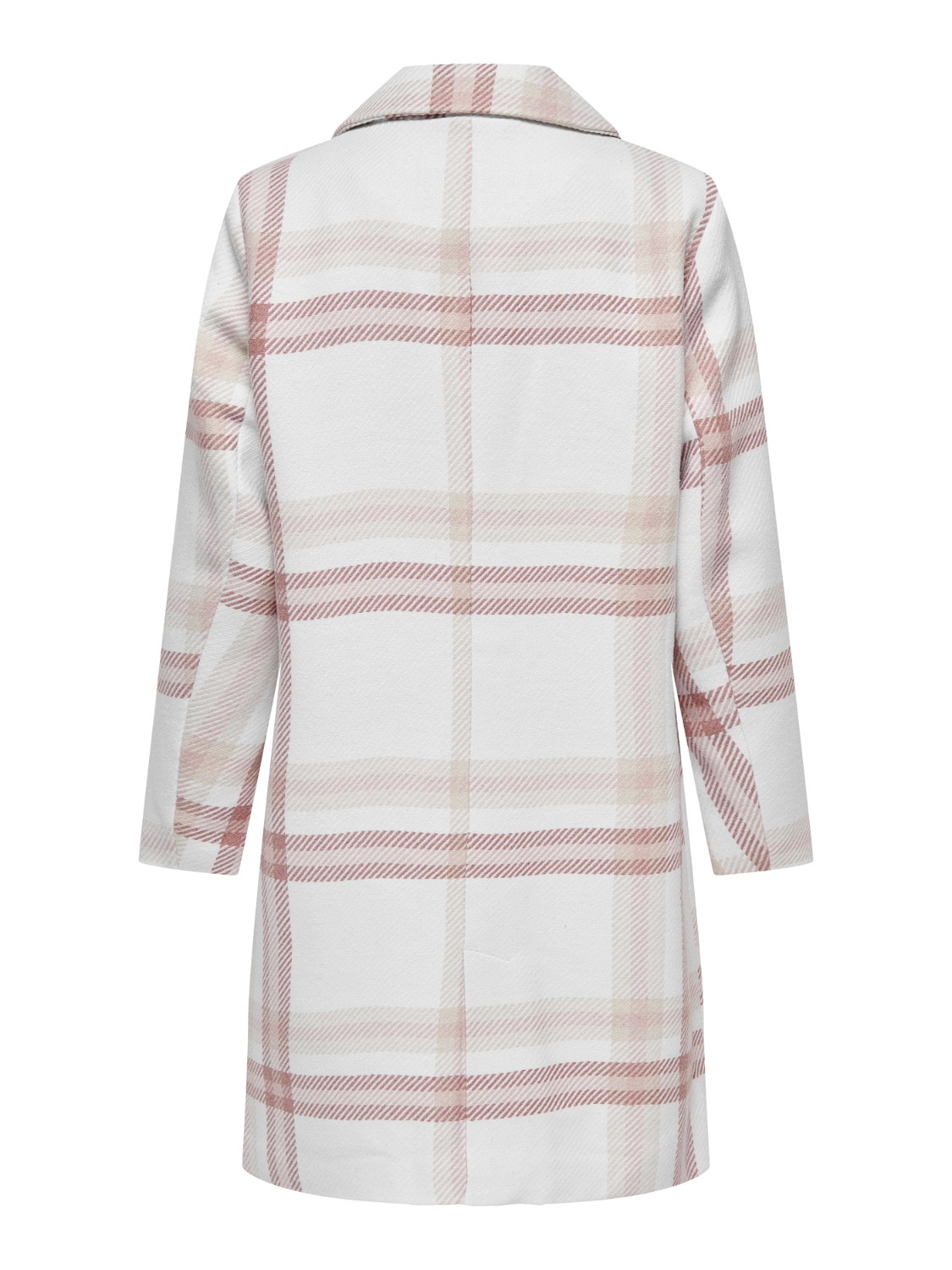 ONLY Petite checked wool coat -Rose Smoke - 15258053
