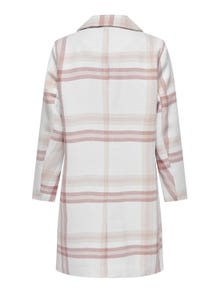 ONLY Petite checked wool coat -Rose Smoke - 15258053