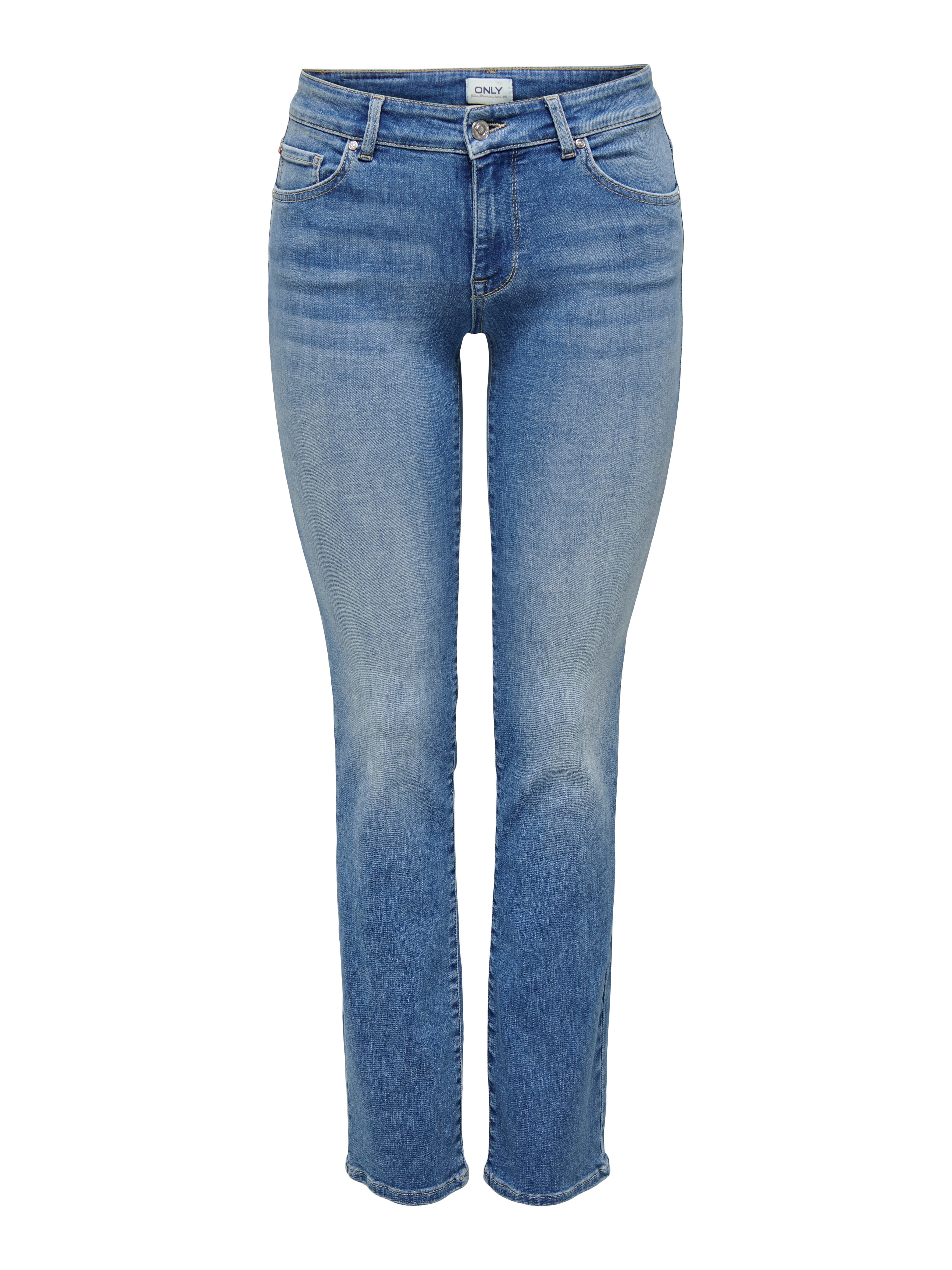 Thumbnail - Onlalicia Mittlere Taille Gerade Geschnitten Jeans