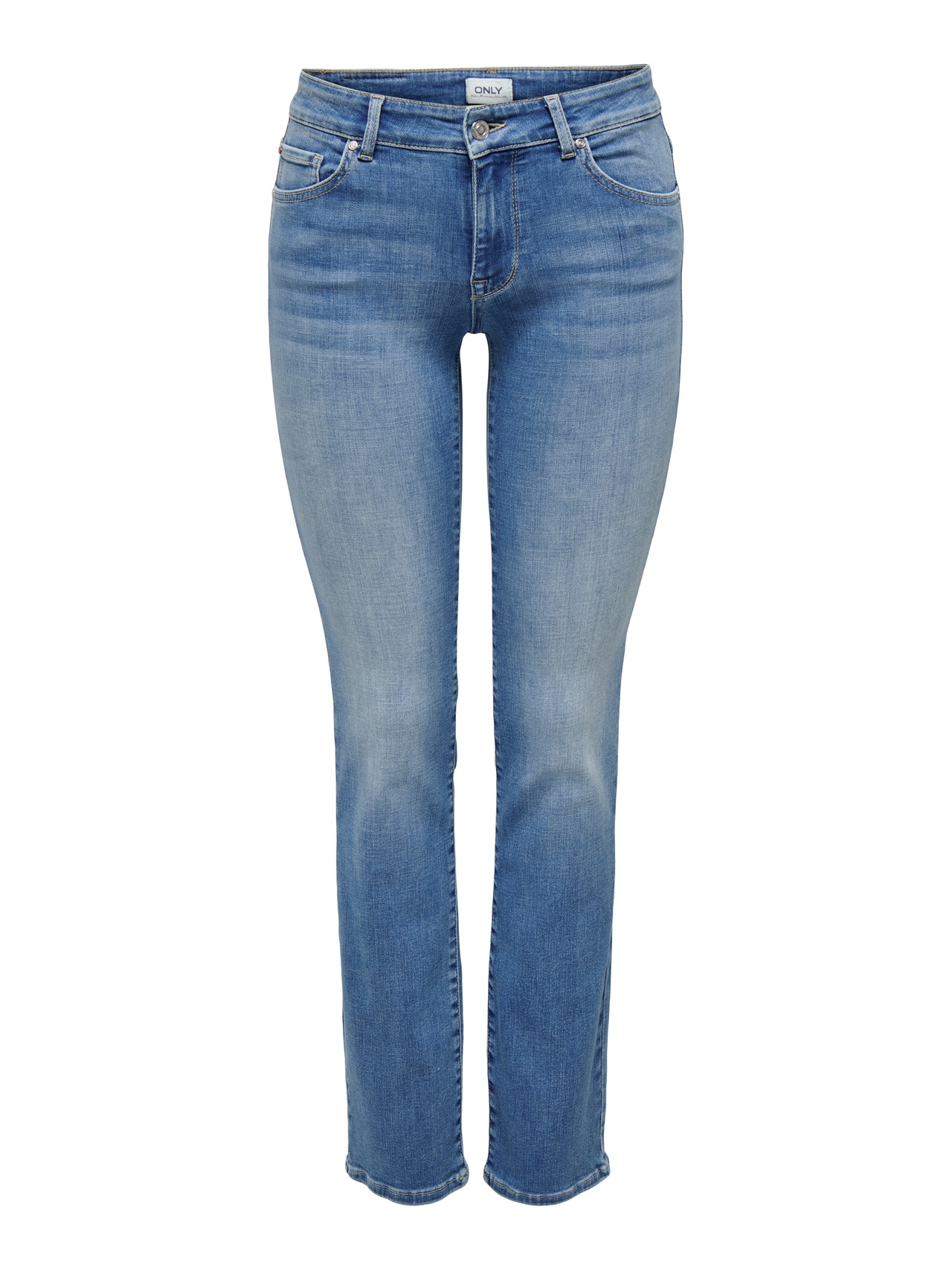 ONLY Straight fit Jeans -Medium Blue Denim - 15258103