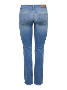 ONLY ONLAlicia Regular Waist Straight Jeans -Medium Blue Denim - 15258103