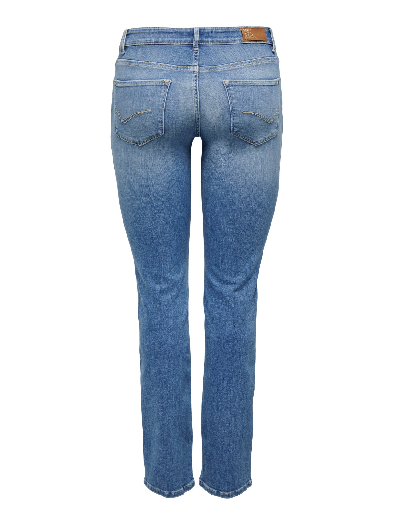 ONLY Straight Fit Jeans -Medium Blue Denim - 15258103