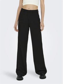 ONLY Highwaisted wide Trousers -Black - 15258191
