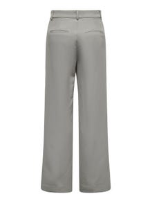 ONLY Pantalons Wide Leg Fit Taille haute -Steeple Gray - 15258191