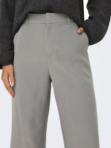 ONLY Highwaisted wide Trousers -Steeple Gray - 15258191
