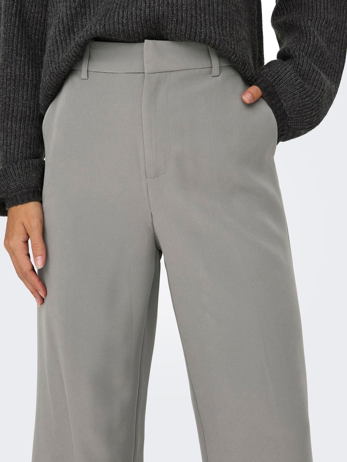 ONLY High Waist Wide Fit Hose -Steeple Gray - 15258191