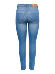 ONLY Skinny Fit Hohe Taille Jeans -Light Blue Denim - 15258333